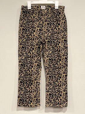 J.Crew Leopard Print Pants Women 26 Kickout Crop Leg